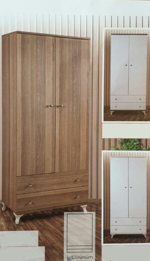 İKİ KAPILI ÇEKMECELİ GARDROP DOLAP